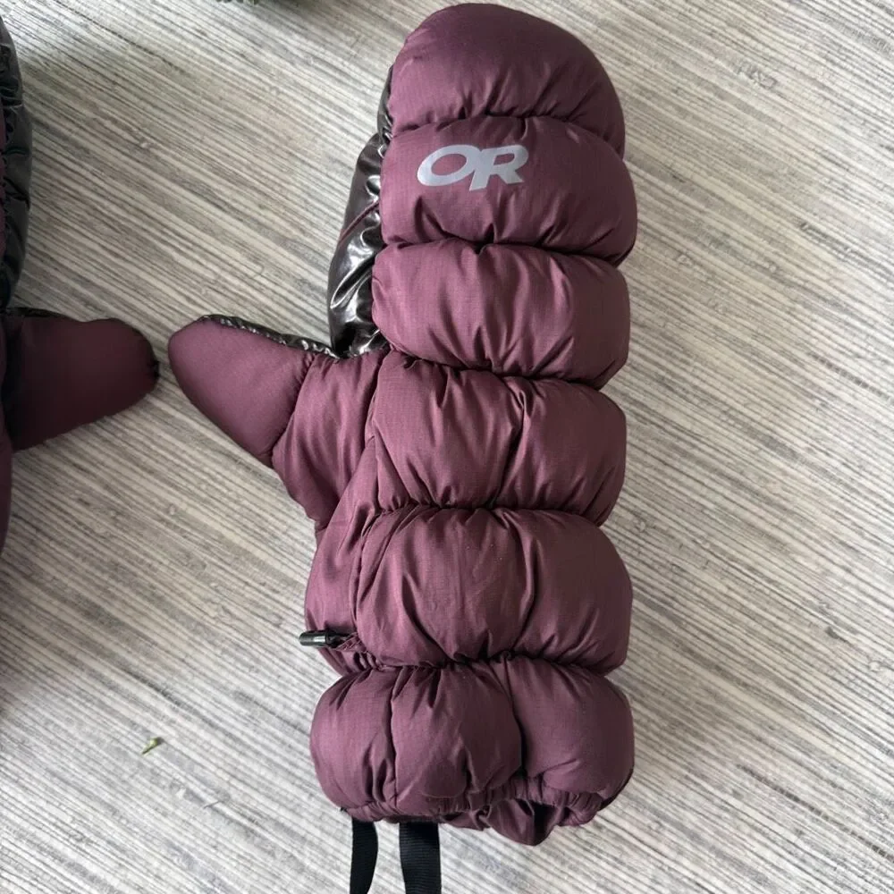 Outdoor Research Cold Front Down Mitts Like New Large